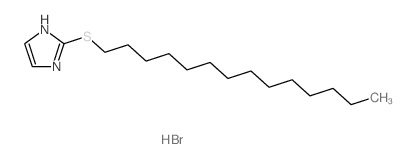 1H-Imidazole,2-(tetradecylthio)-, hydrobromide (1:1)结构式