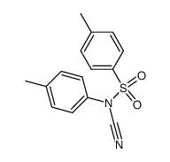 toluene-4-sulfonic acid-(N-cyano-p-toluidide)结构式