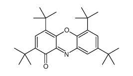 2,4,6,8-Tetra-tert-butyl-1H-phenoxazin-1-one结构式