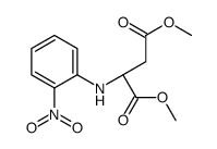 dimethyl (2R)-2-(2-nitroanilino)butanedioate结构式