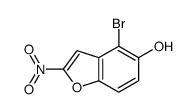 4-bromo-2-nitro-1-benzofuran-5-ol Structure