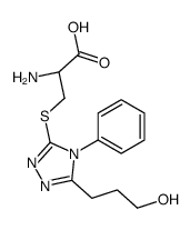 (2R)-2-amino-3-[[5-(3-hydroxypropyl)-4-phenyl-1,2,4-triazol-3-yl]sulfanyl]propanoic acid Structure