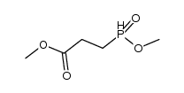 3-(methoxyphosphinyl)propanoic acid methyl ester结构式