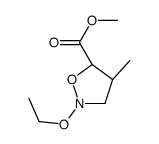 methyl (4R,5R)-2-ethoxy-4-methyl-1,2-oxazolidine-5-carboxylate结构式