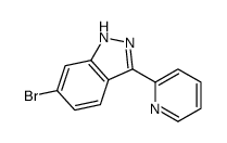 6-bromo-3-pyridin-2-yl-1H-indazole Structure