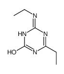 2-ethyl-6-(ethylamino)-1H-1,3,5-triazin-4-one结构式