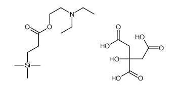 2-(diethylamino)ethyl 3-trimethylsilylpropanoate,2-hydroxypropane-1,2,3-tricarboxylic acid结构式