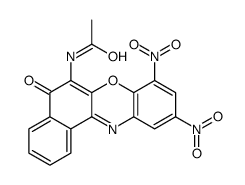 N-(8,10-dinitro-5-oxobenzo[a]phenoxazin-6-yl)acetamide Structure