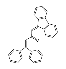 1,3-di-fluoren-9-yliden-acetone Structure