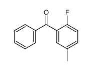 (2-fluoro-5-methylphenyl) phenyl ketone结构式