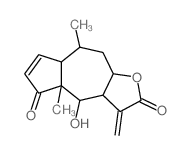Azuleno[6,5-b]furan-2,5-dione,3,3a,4,4a,7a,8,9,- 9a-octahydro-4-hydroxy-4a,8-dimethyl-3- methylene-,(3aS,4R,4aR,7aR,8R,9aS)-结构式