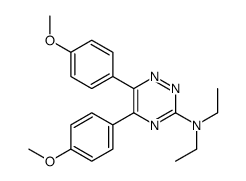 N,N-diethyl-5,6-bis(4-methoxyphenyl)-1,2,4-triazin-3-amine Structure