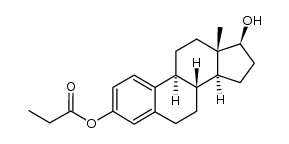 Estra-1,3,5(10)-trien-3,17β-diol 3-propionate ester结构式