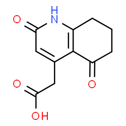 (2,5-Dioxo-1,2,5,6,7,8-hexahydro-4-quinolinyl)acetic acid Structure