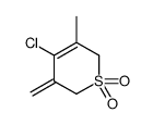4-chloro-3-methyl-5-methylidene-2H-thiopyran 1,1-dioxide结构式