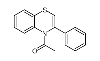 1-(3-phenyl-1,4-benzothiazin-4-yl)ethanone结构式