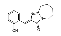 2-[(2-hydroxyphenyl)methylidene]-6,7,8,9-tetrahydro-5H-imidazo[1,2-a]azepin-3-one结构式