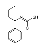 N-(1-phenylbutyl)carbamothioyl chloride Structure