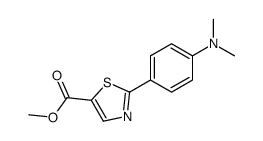 methyl 2-[4-(dimethylamino)phenyl]-1,3-thiazole-5-carboxylate Structure