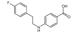 4-[2-(4-fluorophenyl)ethylamino]benzoic acid Structure