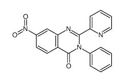 7-nitro-3-phenyl-2-pyridin-2-ylquinazolin-4-one结构式