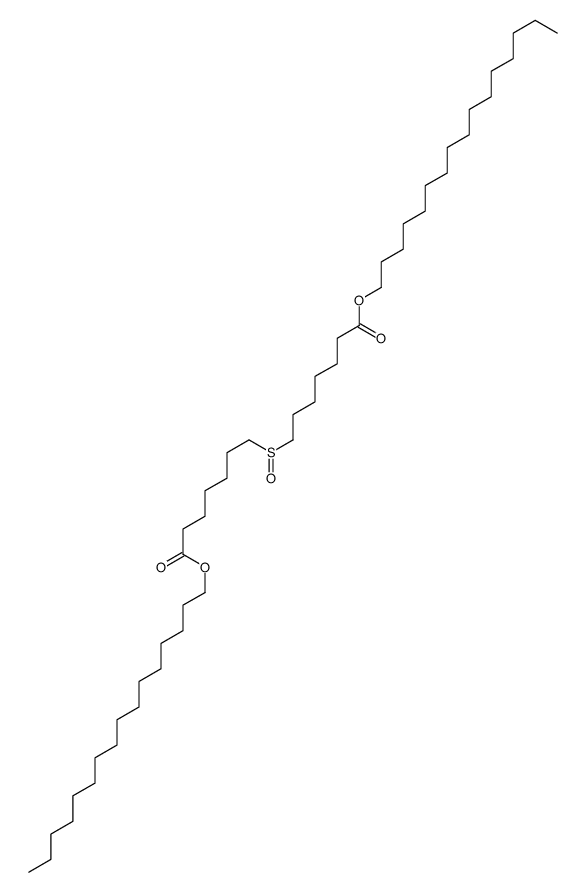 hexadecyl 7-(7-hexadecoxy-7-oxoheptyl)sulfinylheptanoate结构式