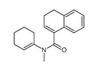 N-(cyclohexen-1-yl)-N-methyl-3,4-dihydronaphthalene-1-carboxamide结构式