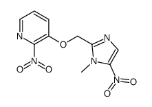 3-[(1-methyl-5-nitroimidazol-2-yl)methoxy]-2-nitropyridine Structure