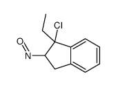 3-chloro-3-ethyl-2-nitroso-1,2-dihydroindene Structure