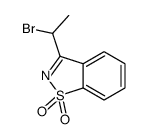 3-(1-bromoethyl)-1,2-benzothiazole 1,1-dioxide Structure