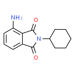 4-AMINO-2-CYCLOHEXYL-ISOINDOLE-1,3-DIONE structure