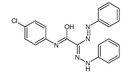 N-(4-chlorophenyl)-2-phenyldiazenyl-2-(phenylhydrazinylidene)acetamide结构式