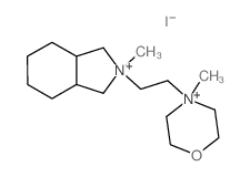 2-methyl-2-[2-(4-methyl-1-oxa-4-azoniacyclohex-4-yl)ethyl]-1,3,3a,4,5,6,7,7a-octahydroisoindole Structure