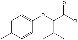 2-(p-tolyloxy)-3-methylbutanoyl chloride structure