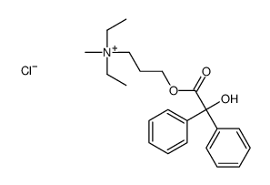 diethyl-[3-(2-hydroxy-2,2-diphenylacetyl)oxypropyl]-methylazanium,chloride Structure