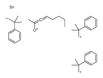 3-tris(2-methyl-2-phenylpropyl)stannyloct-3-en-2-one Structure