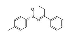 4-methyl-N-(1-phenylpropylidene)benzenesulfinamide Structure