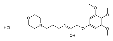 N-(3-morpholin-4-ium-4-ylpropyl)-2-(3,4,5-trimethoxyphenoxy)acetamide,chloride结构式