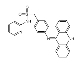 α-[p-(9-Acridinylamino)phenyl]-N-(2-pyridyl)methanesulfonamide结构式