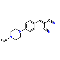 [4-(4-Methyl-1-piperazinyl)benzylidene]malononitrile structure