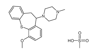 methanesulfonic acid,1-(1-methoxy-5,6-dihydrobenzo[b][1]benzothiepin-5-yl)-4-methylpiperazine Structure