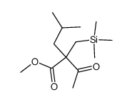 methyl 2-acetyl-4-methyl-2-((trimethylsilyl)methyl)pentanoate结构式