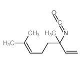 3-isocyanato-3,7-dimethyl-octa-1,6-diene结构式