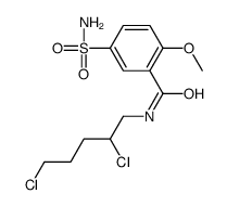 5-(aminosulphonyl)-N-(2,5-dichloropentyl)-2-methoxybenzamide结构式