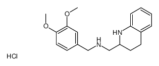 N-[(3,4-dimethoxyphenyl)methyl]-1-(1,2,3,4-tetrahydroquinolin-2-yl)methanamine,hydrochloride Structure