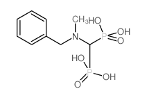 [[benzyl(methyl)amino]-phosphonomethyl]phosphonic acid结构式