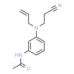 N-[3-[(2-Cyanoethyl)(2-propenyl)amino]phenyl]acetamide结构式