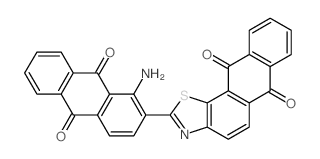 2-(1-amino-9,10-dioxoanthracen-2-yl)naphtho[2,3-g][1,3]benzothiazole-6,11-dione Structure