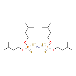 O,O-diisopentyl hydrogen dithiophosphate, zinc salt结构式