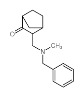 3-[(benzyl-methyl-amino)methyl]norbornan-2-one结构式